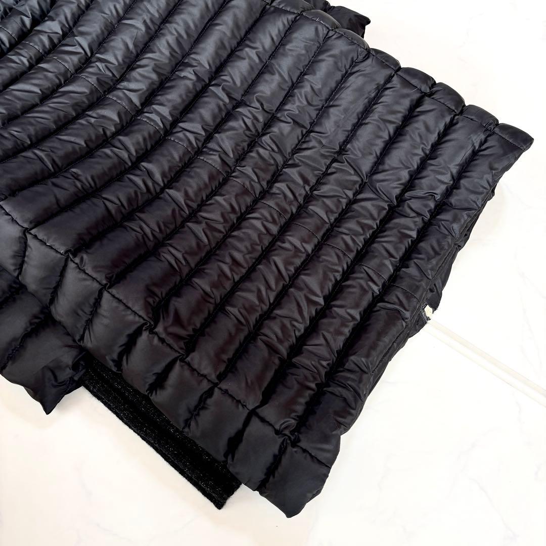 美品✨マックスマーラ　ダウンコート　異素材切替　ニット袖　ブラック　42