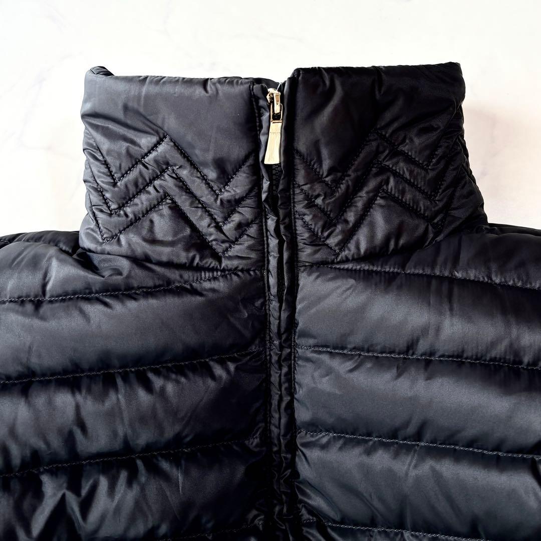 美品✨マックスマーラ　ダウンコート　異素材切替　ニット袖　ブラック　42