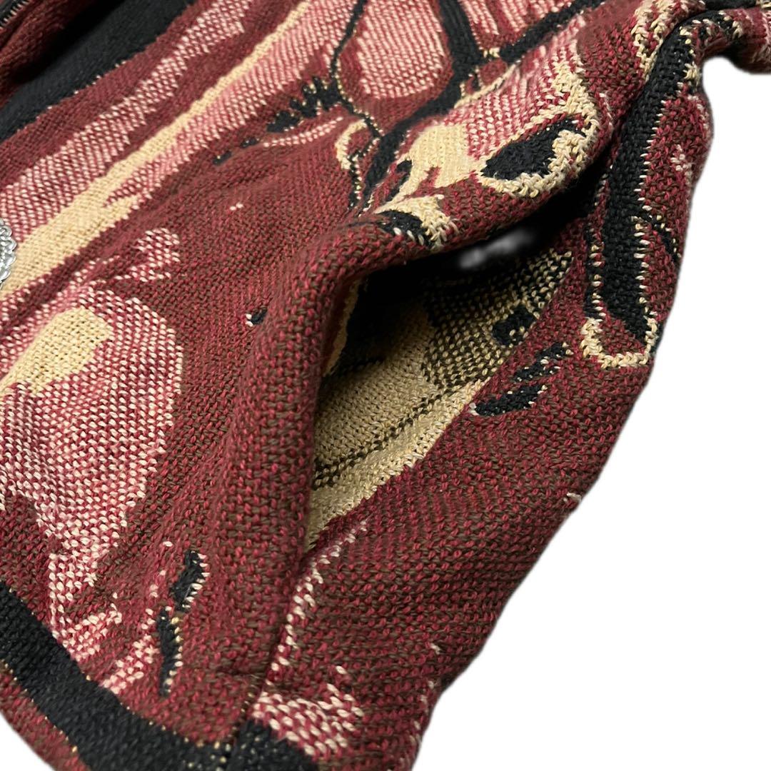 USA製コブラン織ジャケット ジャガード80'sホース 馬 柄 ビンテージ