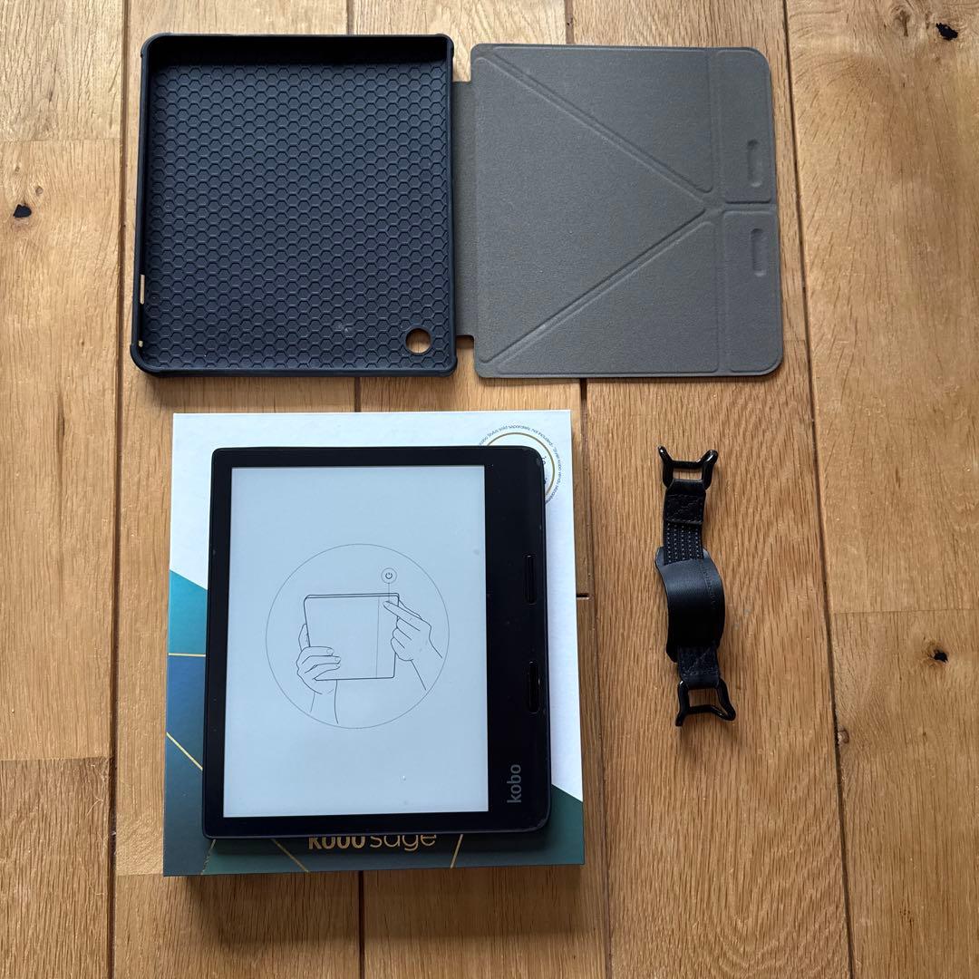 【液晶カバー付済】Kobo Sage 電子書籍リーダー　8インチ　動作確認済