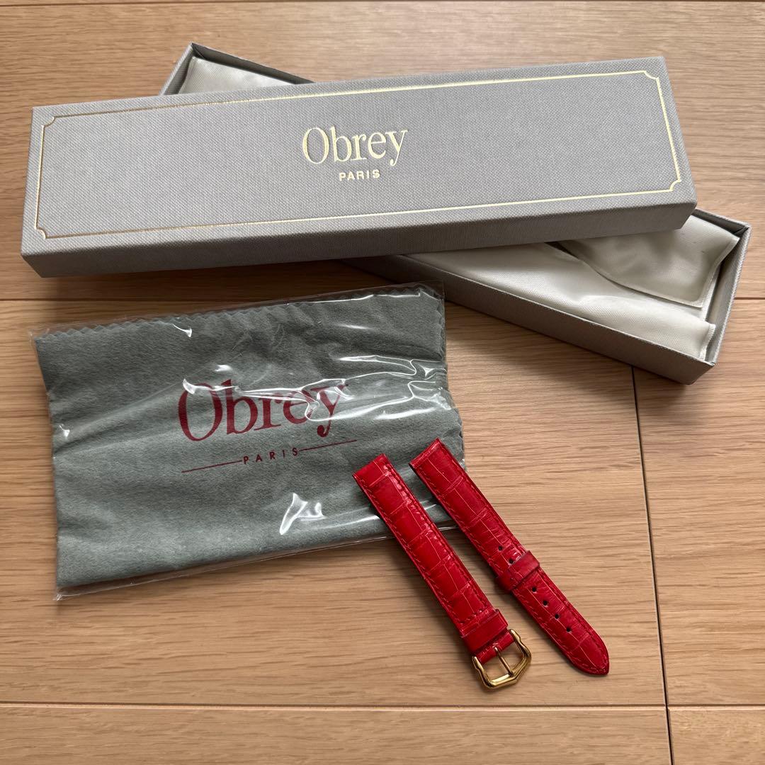 [新品・未使用] オブレイ クロコダイル時計ベルト