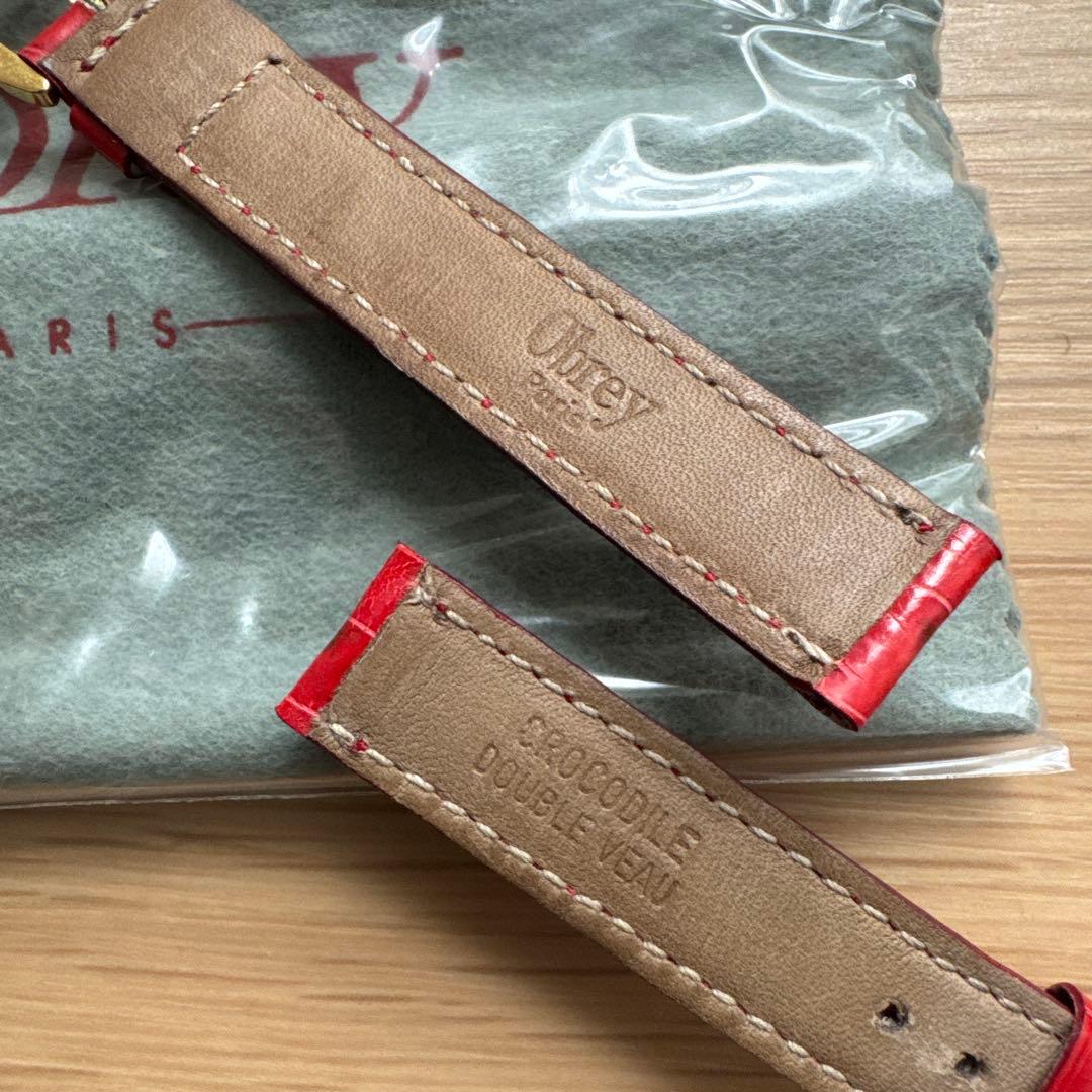 [新品・未使用] オブレイ クロコダイル時計ベルト