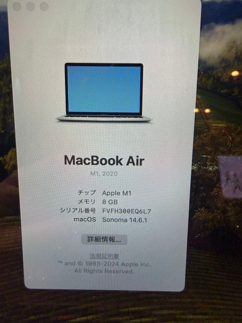 【高性能 M1】MacBook Air（M1,2020） 13㌅