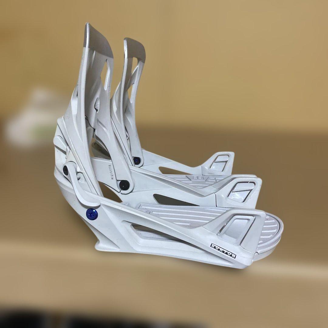 ホワイト スノーボード ビンディング ステップオン