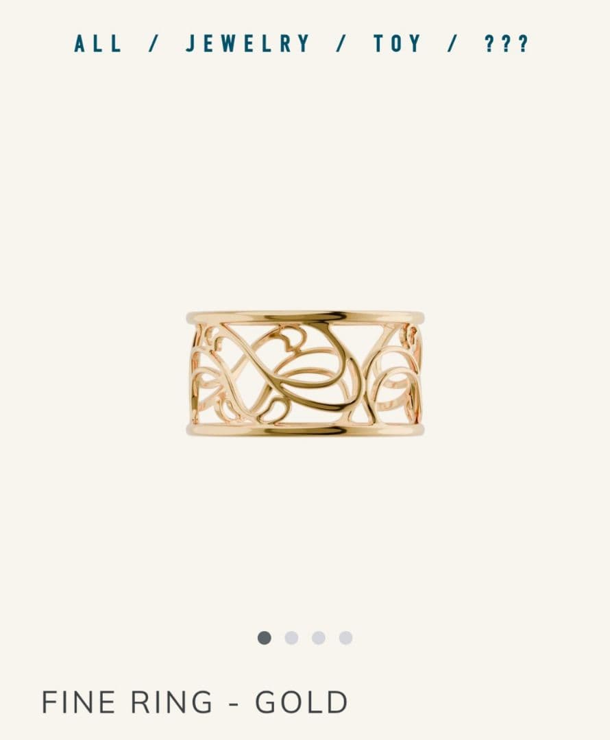 POINTLESS JOURNEY　FINE RING - GOLD