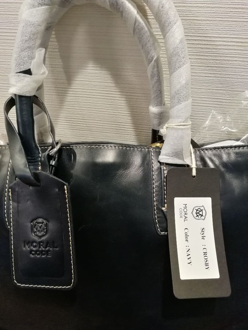 MORAL CODE CROSBY　ネイビー トートバッグ