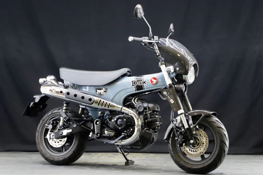 ダックス125 クラシックフロントフェンダー ブラック A-TECH リアセット