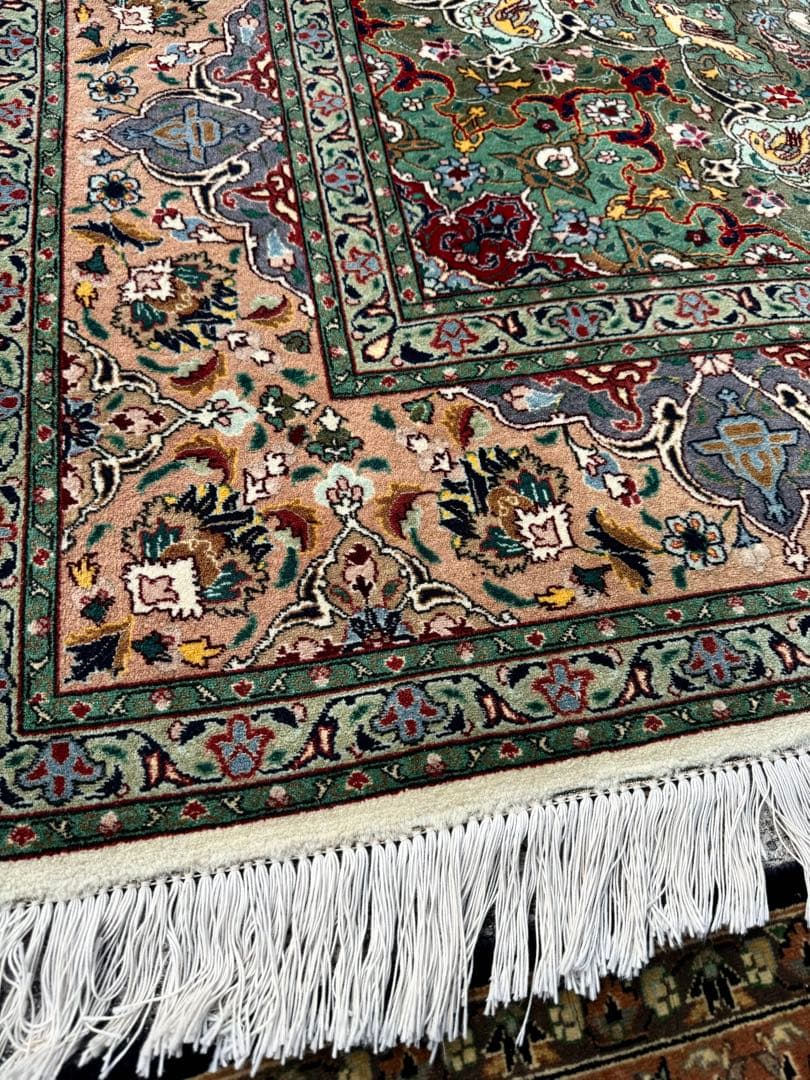 イラン 手織り 高級ペルシャ絨毯 大判300×200cm ウール100% ラグ