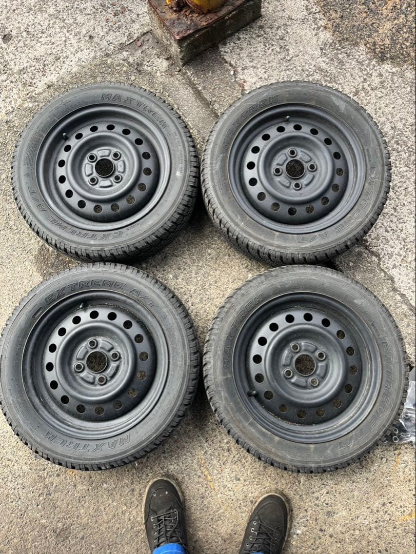 MAXTREK 14インチタイヤ・ホイールセット A/Tタイヤ 24年製