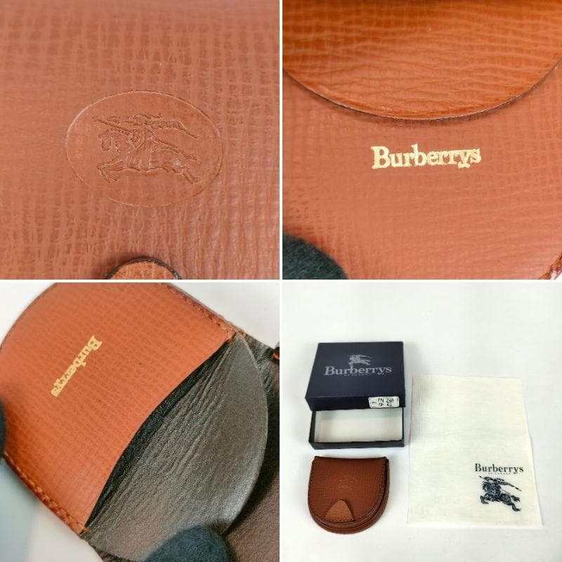 未使用 BURBERRYS バーバリーズ ケース 小銭入れ 馬蹄型 レザー