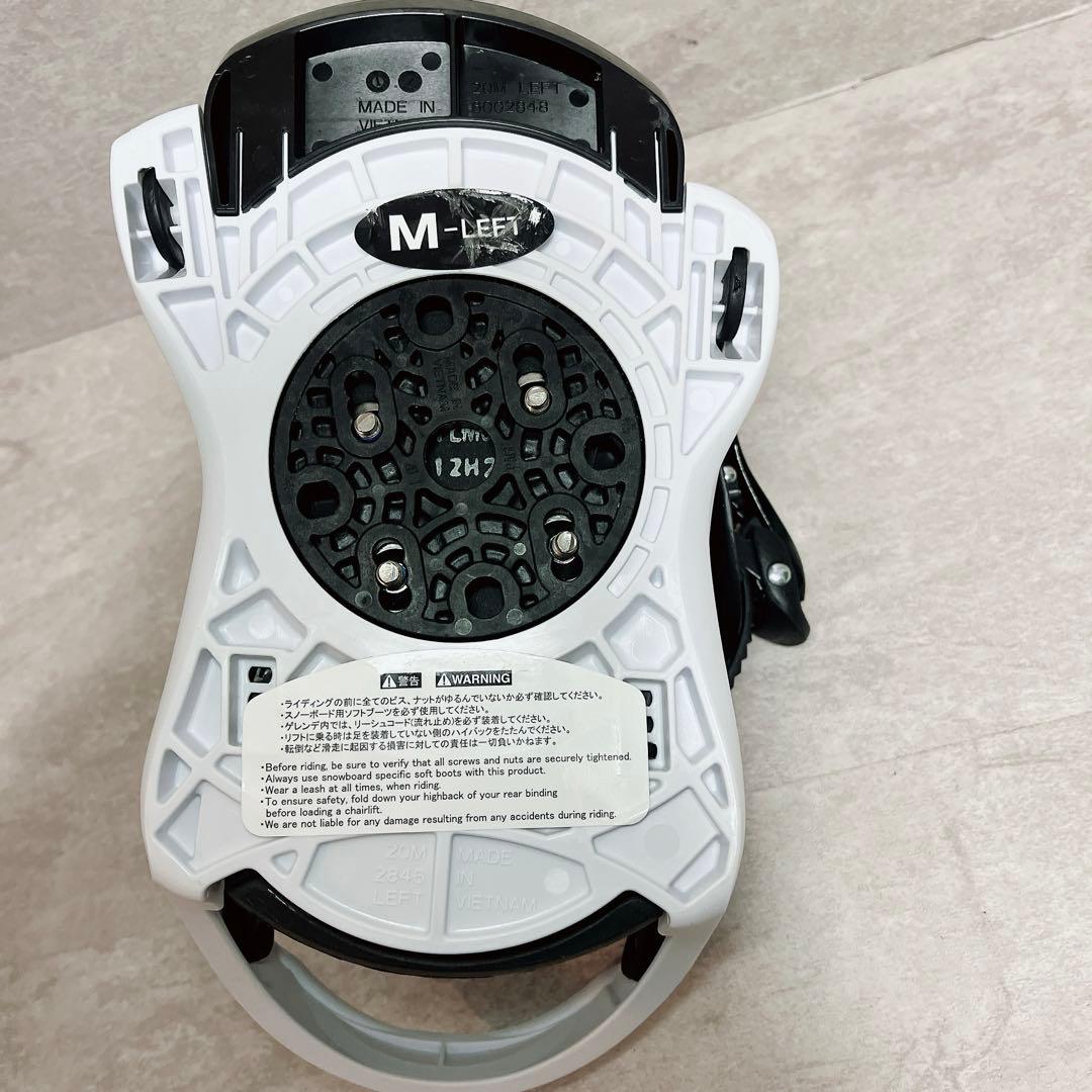 FLUX EM ホワイト スノーボード ビンディング Mサイズ