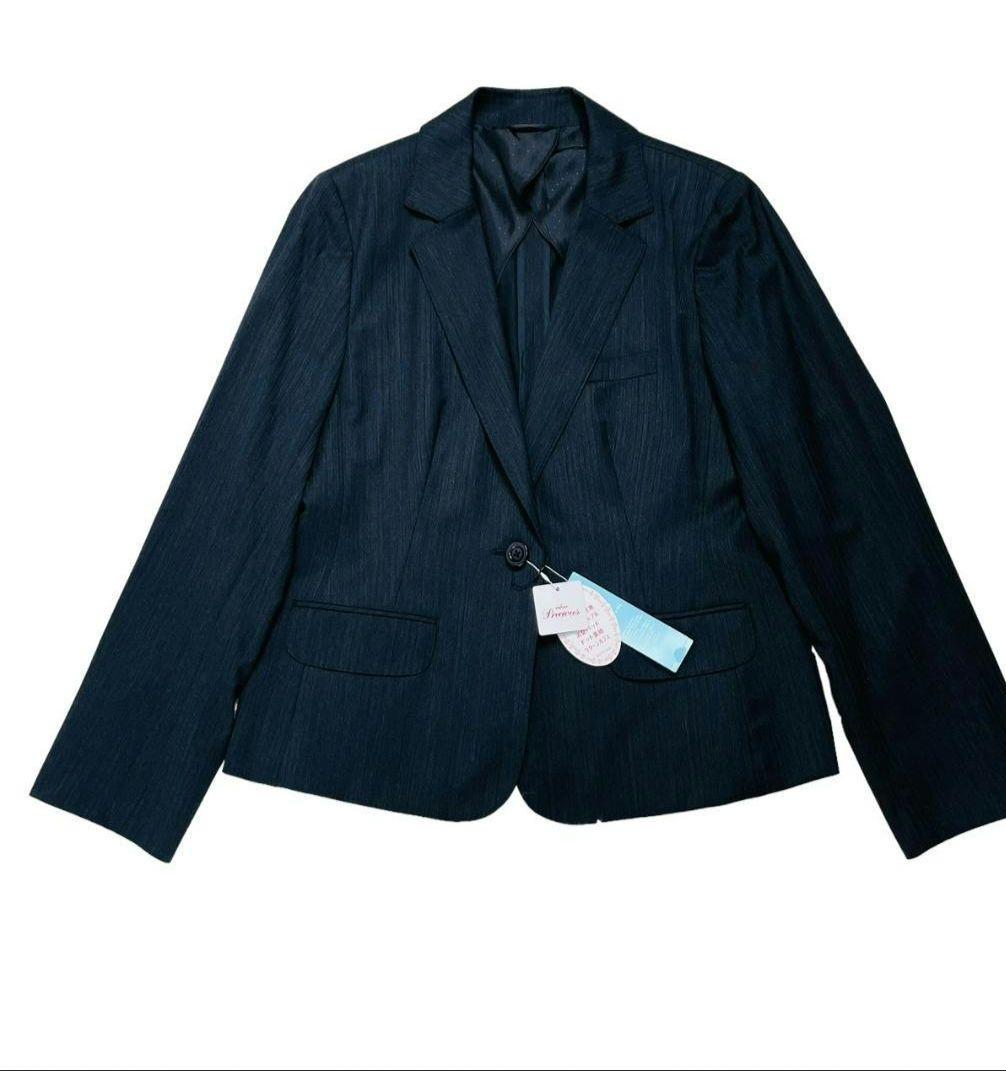 青山　エヌラインプレシャス　パンツ　セットアップ　大きいサイズ　ダークグレー