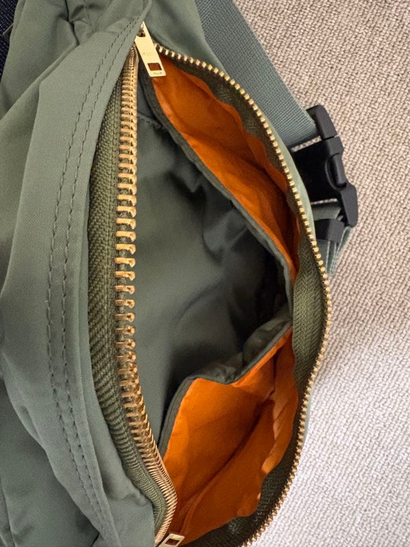 【超美品】ポーター タンカー ウエストバッグ L ボディバッグ セージグリーン