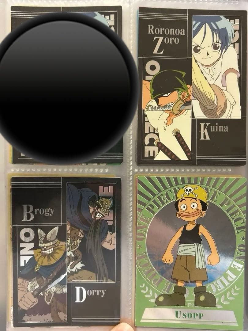 ワンピース　エッチングカード　ゾロ　クイナ　ウソップ　ブロディ　ドリー