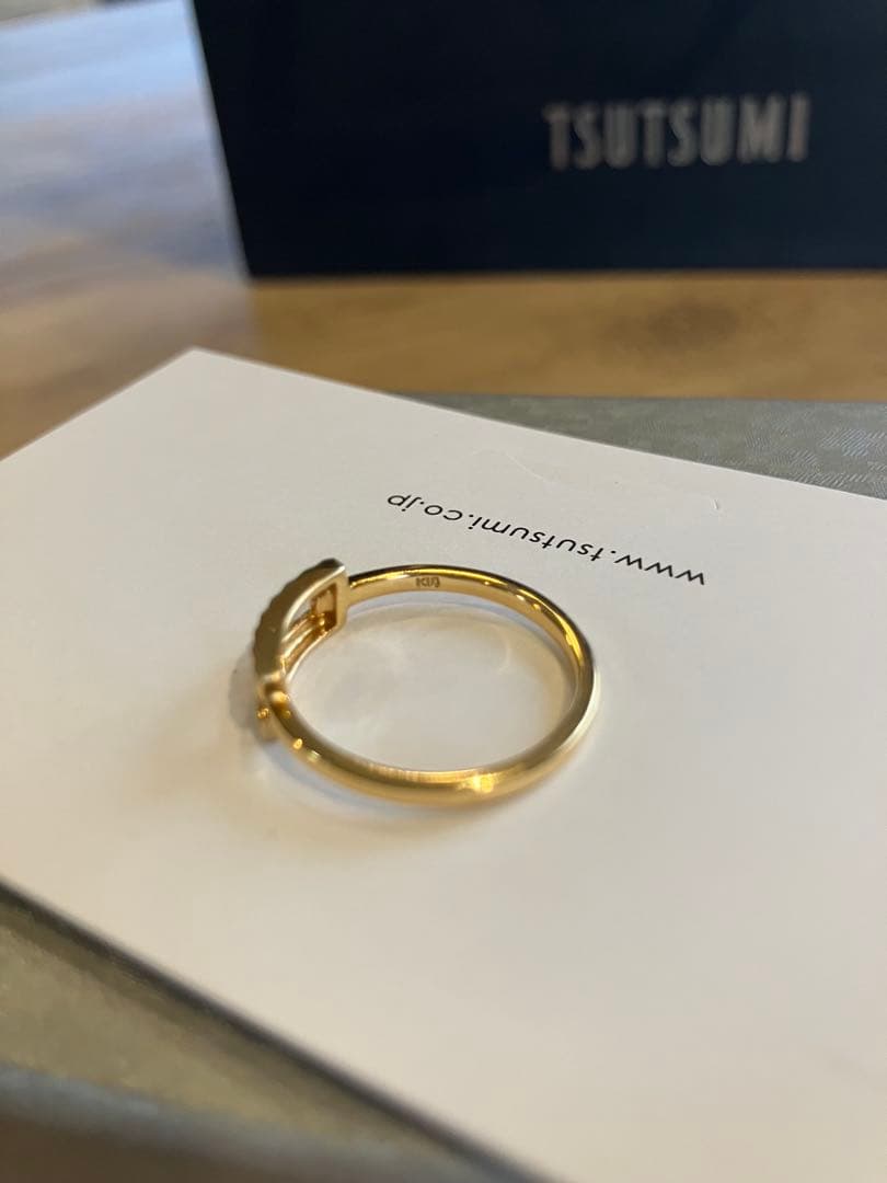 ★美品★TSUTSUMI K18金ゴールドリング