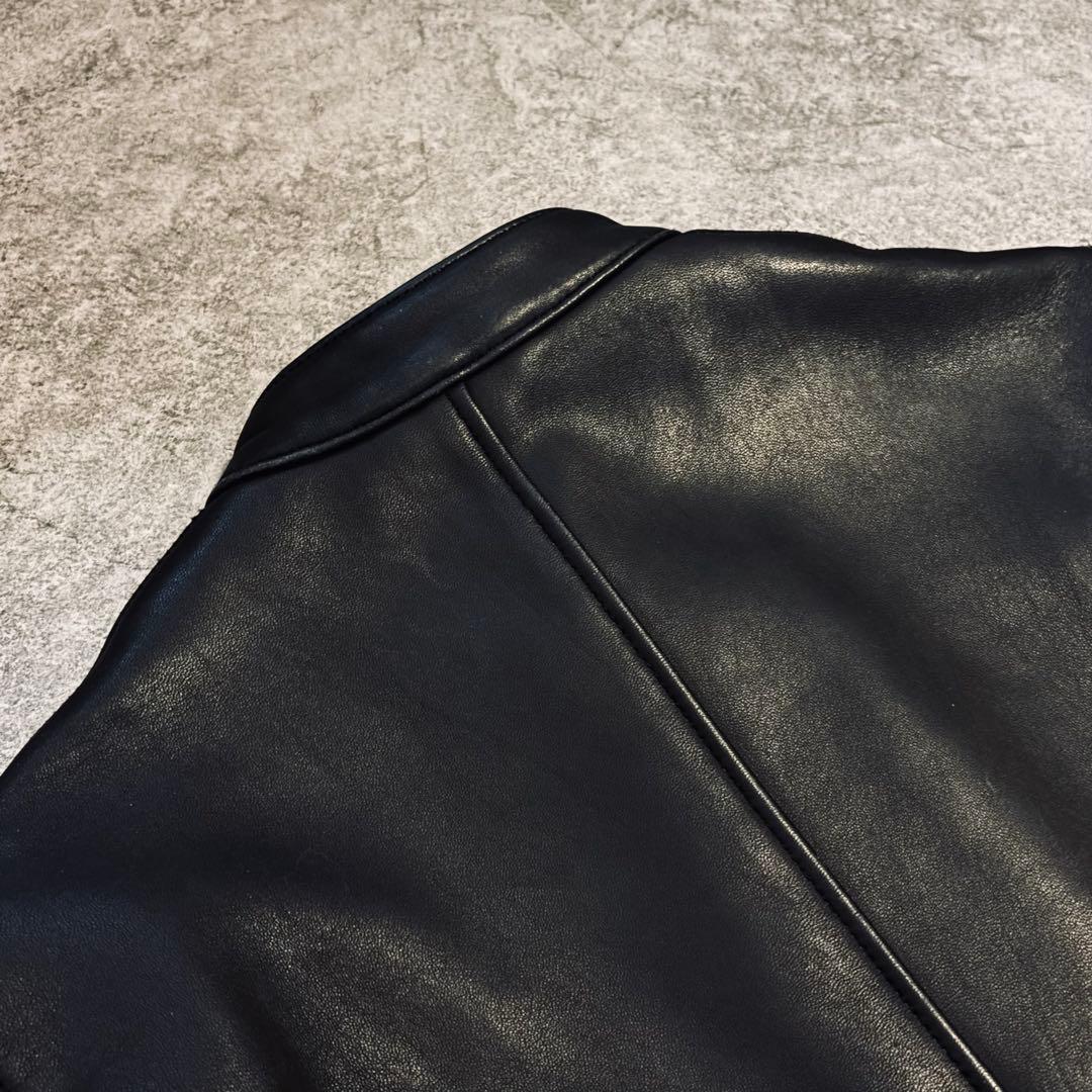 ジャーナルスタンダード　レザージャケット ライダース　ブラック　羊革 メンズM