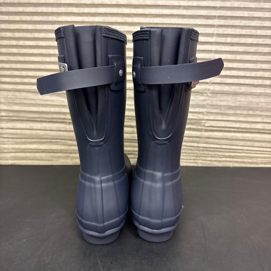 ☆未使用　HUNTER　レインブーツ　ショート バック アジャスタブル　UK6