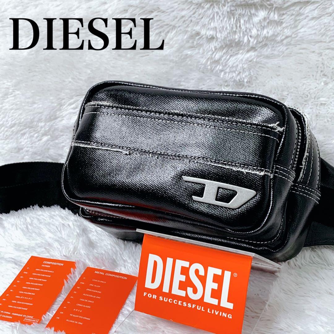 DIESEL ディーゼル ロゴプレート y2k ボディバッグ 黒