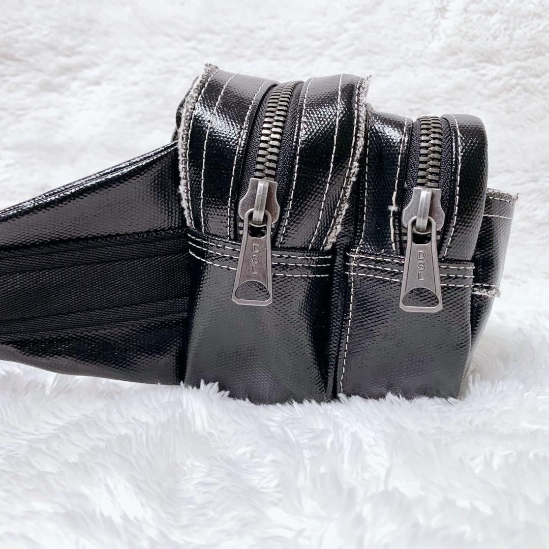 DIESEL ディーゼル ロゴプレート y2k ボディバッグ 黒