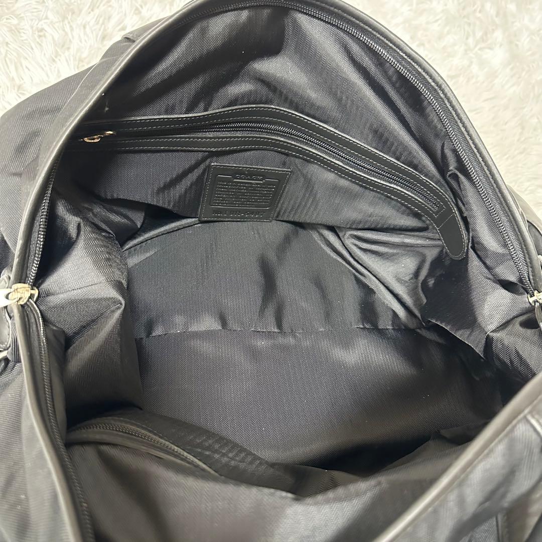 美品✨COACH コーチ ボストンバッグ 5497 レザー ナイロン 斜め掛け