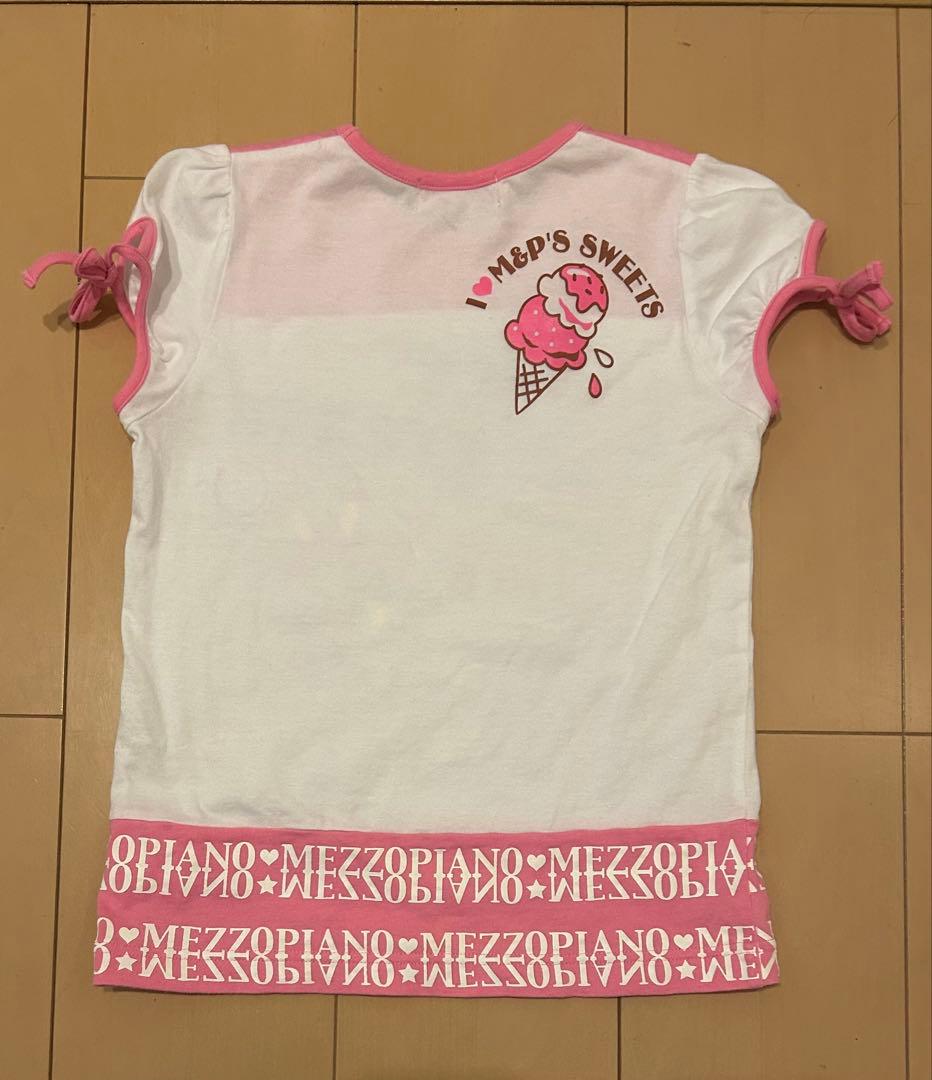 メゾピアノSサイズ（140㎝ ）可愛い半袖Tシャツ （ベリエ　アイスクリーム )