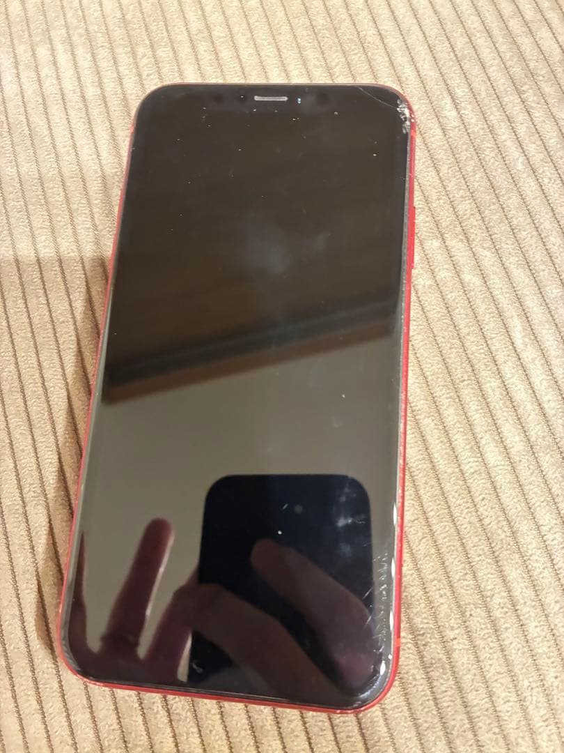 iPhone XR レッド 265GB 画面にひびあり