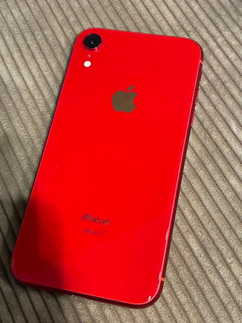 iPhone XR レッド 265GB 画面にひびあり