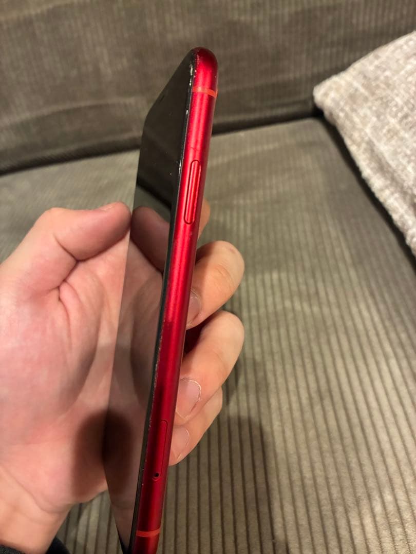 iPhone XR レッド 265GB 画面にひびあり