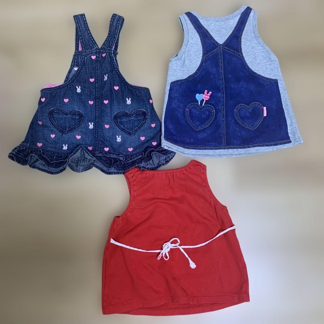 MIKI HOUSE ワンピースブラウスセット まとめ売り　サイズ80