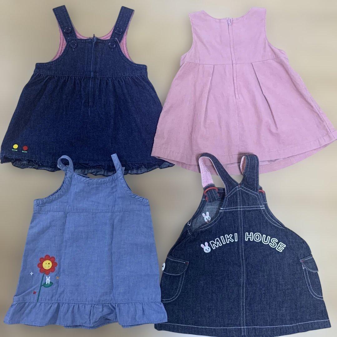 MIKI HOUSE ワンピースブラウスセット まとめ売り　サイズ80