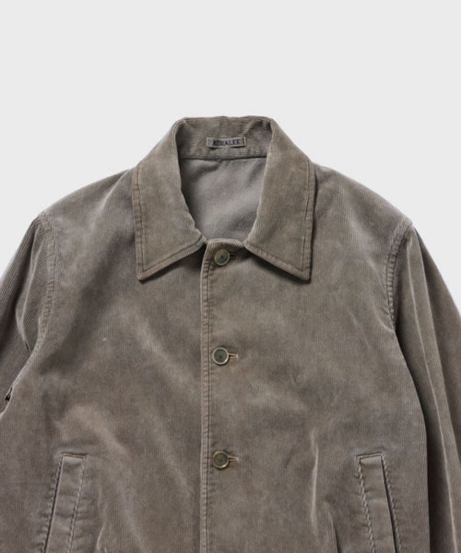 ジャケット・アウター AURALEE PIGMENTDYEDFINXCORDUROY BLOUSON