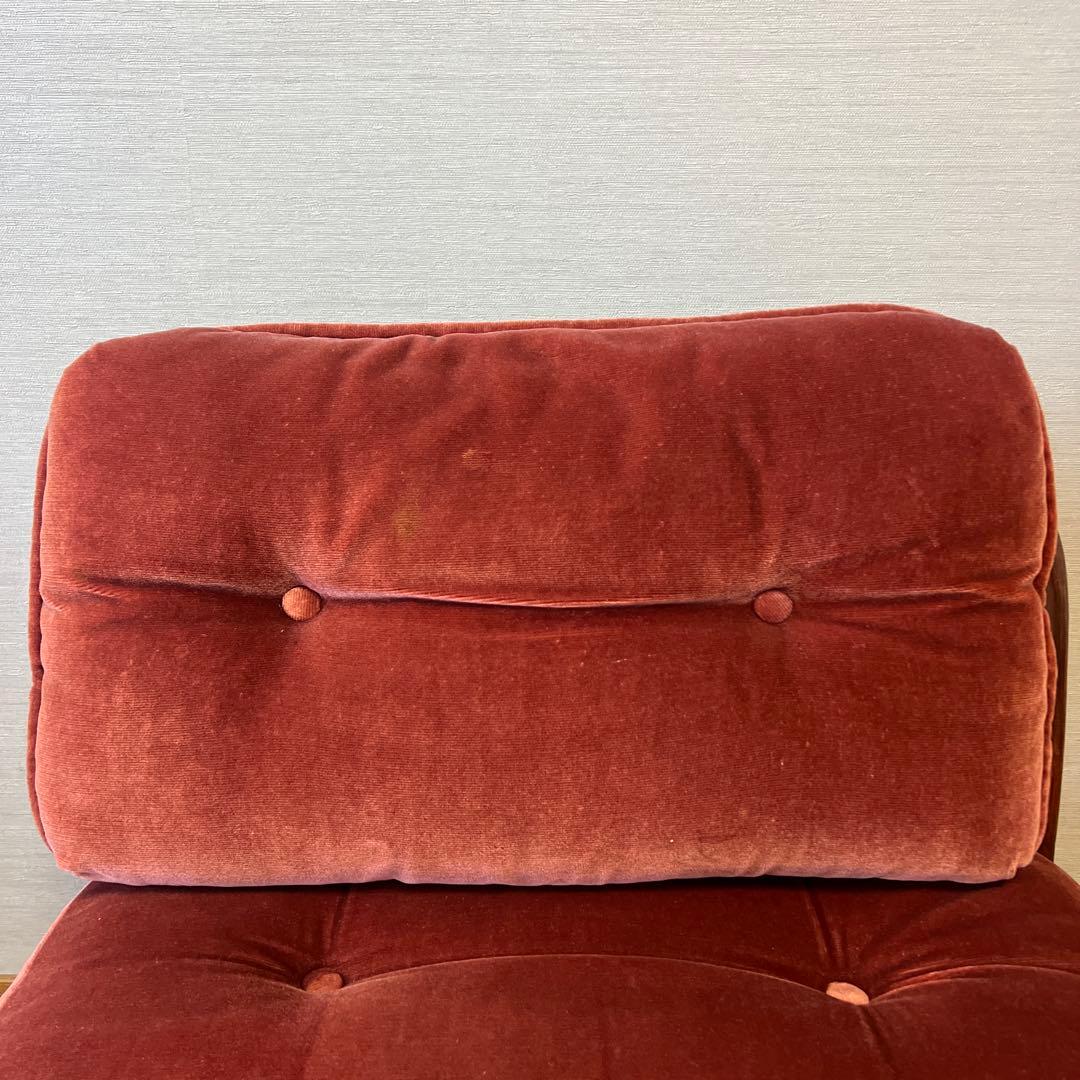 YAMAKAWA ラタン 籐 ヴィンテージ アンティーク ソファ 座椅子 ③