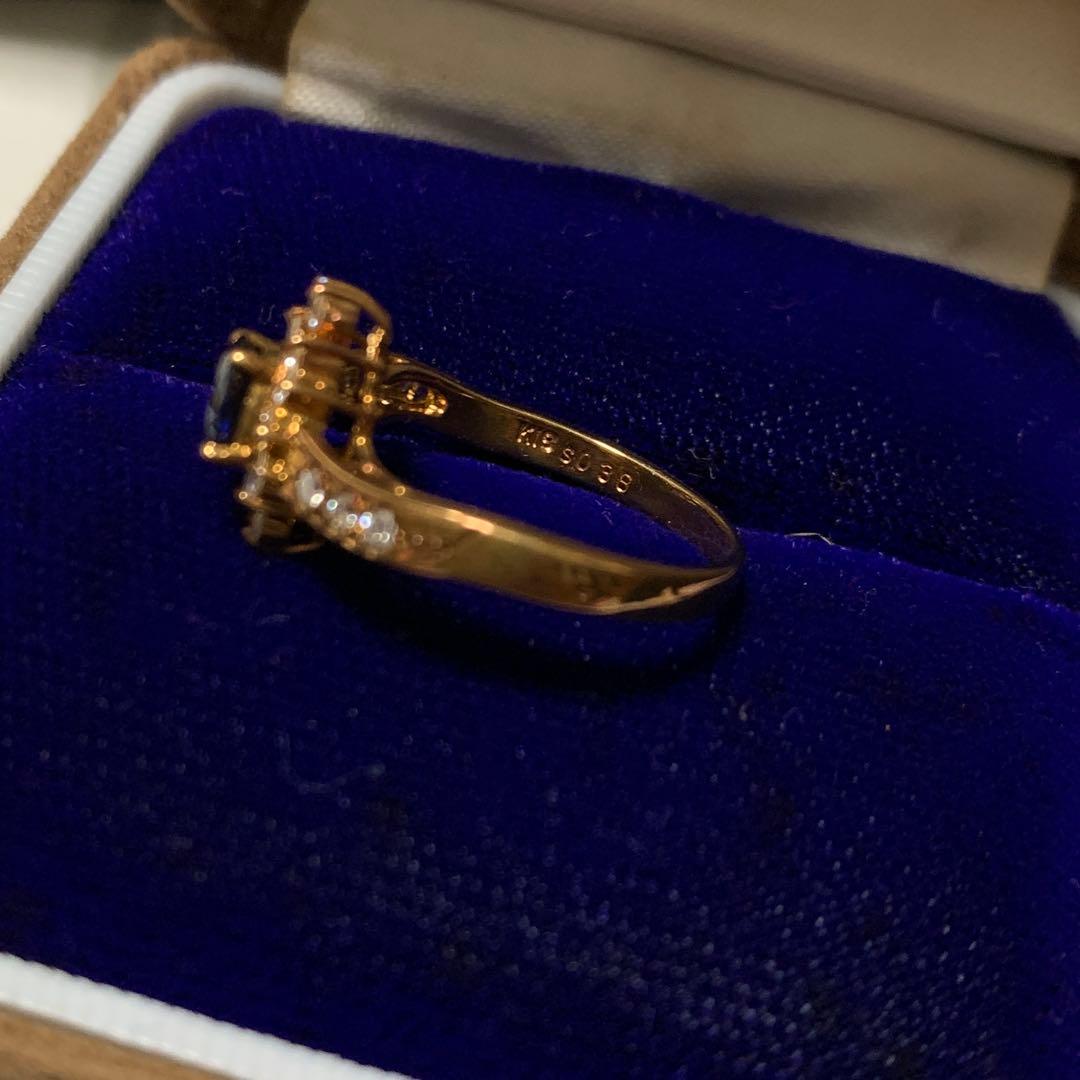 【鑑定書あり】 Christian Bernard サファイア リング K18