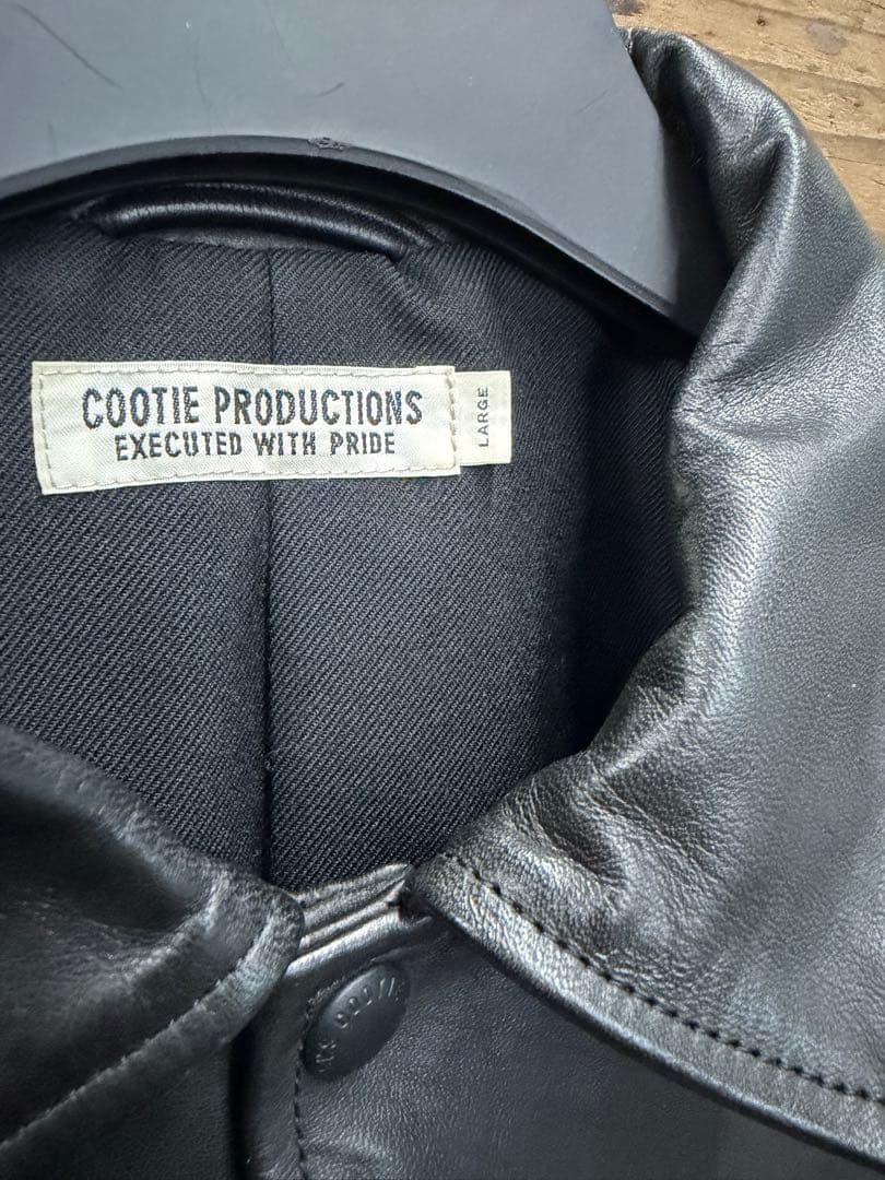 COOTIE レザーコーチジャケット　L