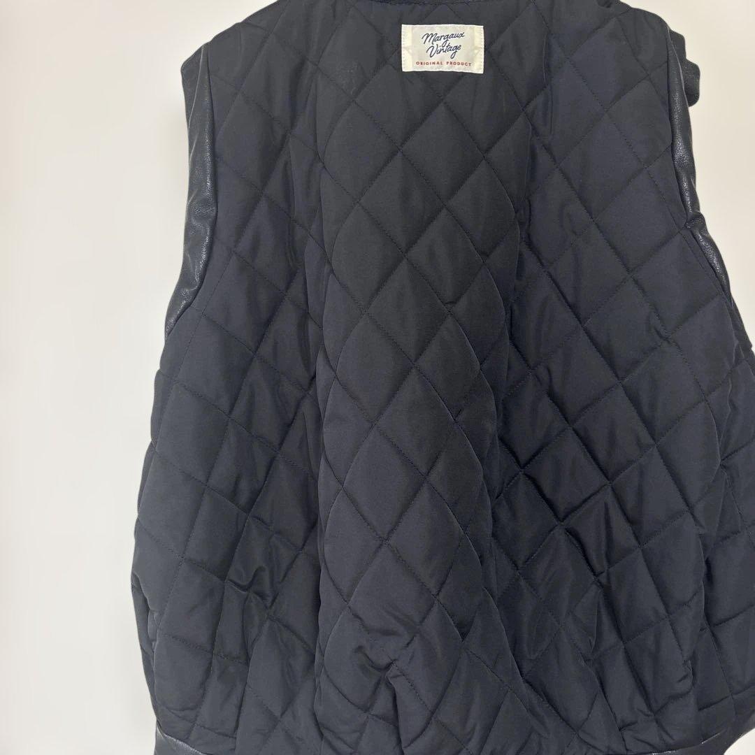 ❣️新品　❣️今季もの　マルゴービンテージ　レザーベスト　エコレザー　中綿ベスト