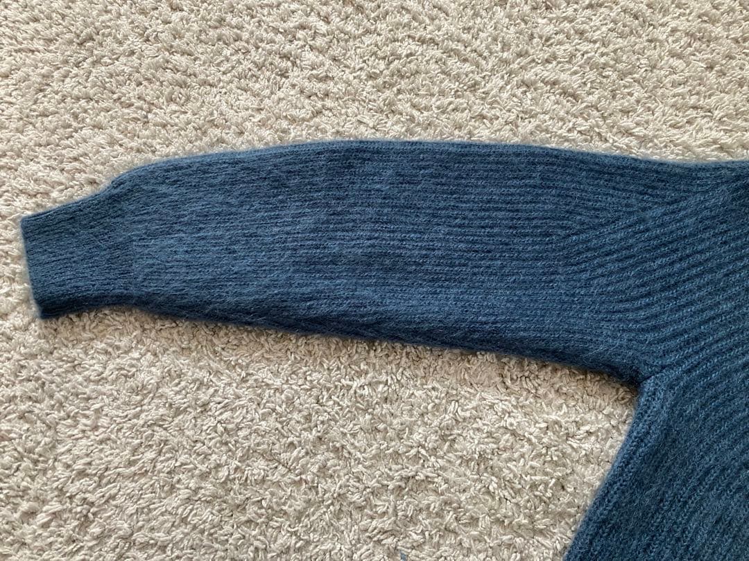 BATONER バトナー ニット セーター モヘア モヘヤ ウール ブルー