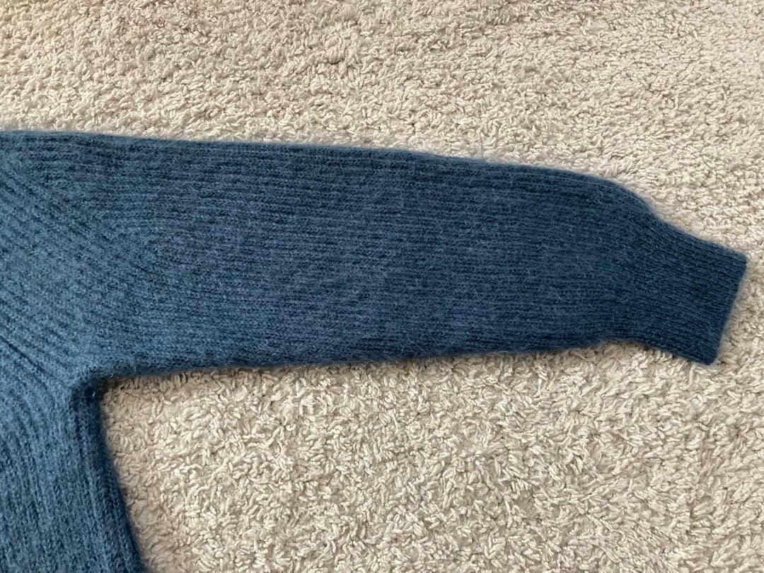 BATONER バトナー ニット セーター モヘア モヘヤ ウール ブルー