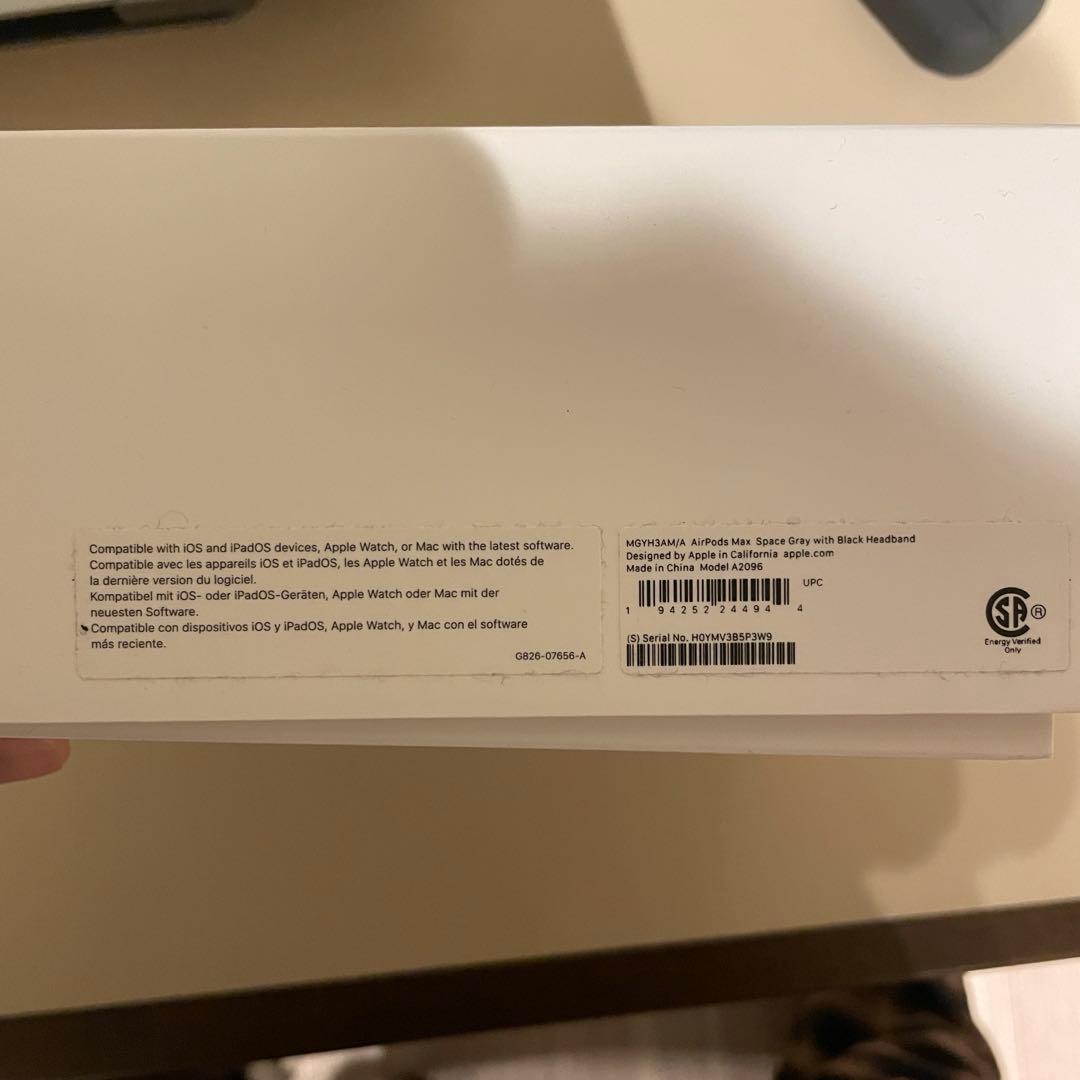 【ほぼ未使用】AirPods Max スペースグレー 本体・付属品完備