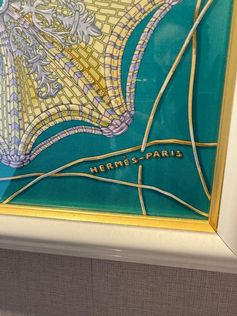ようこHERMES 額装　エルメス　スカーフ額装⭐︎