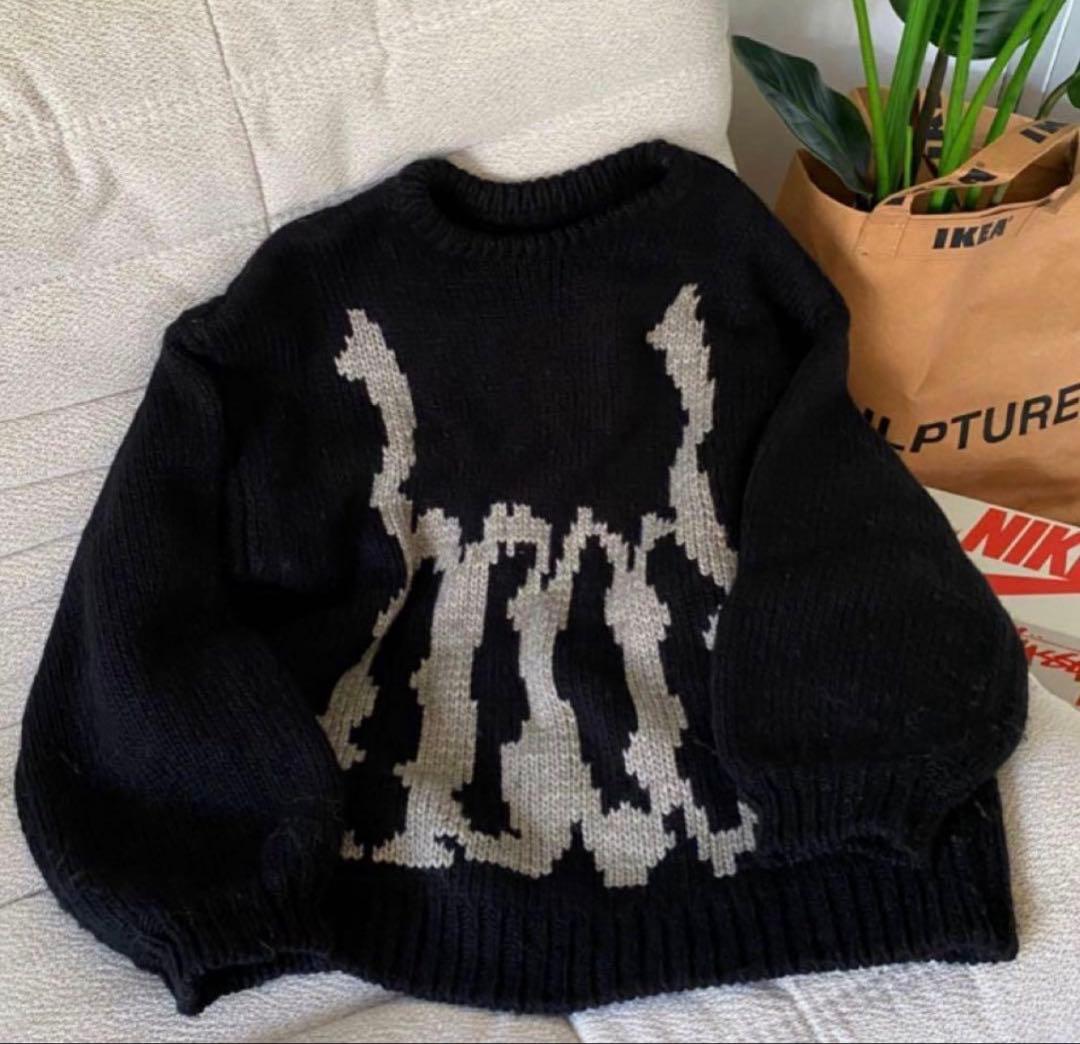 【hood】モリハルナさん　ロゴ チャンキーニット