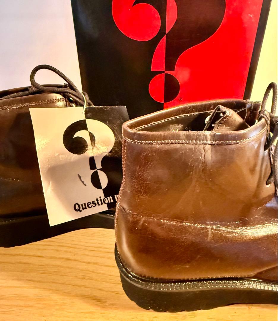 Question mark レア プラットフォーム レザー靴