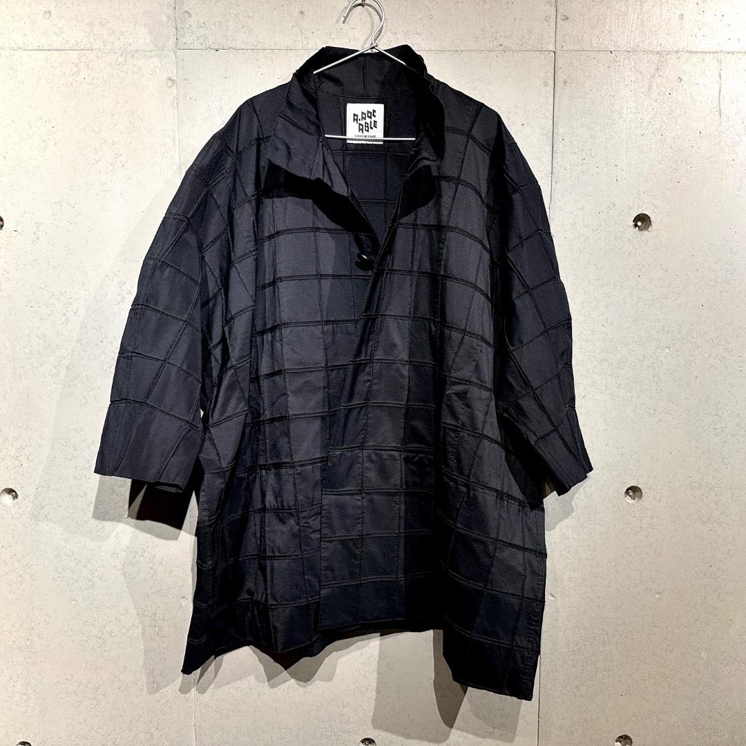 【値下げ】ISSEY MIYAKE A-POC メンズ ロング コート BK