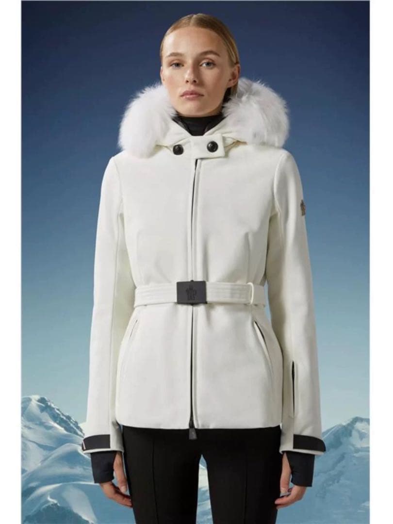 MONCLER ホワイト スキーウェア 女性用