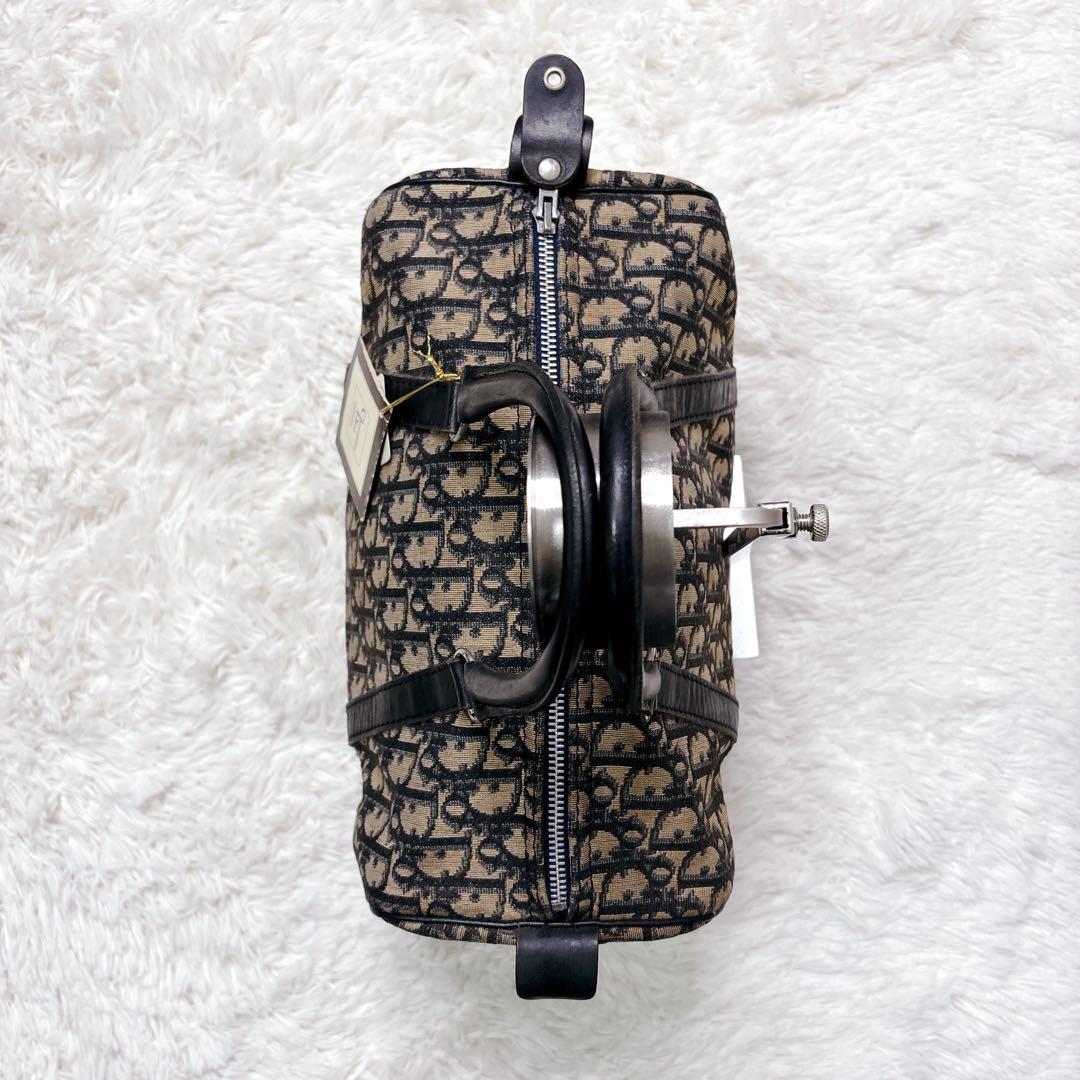 Dior ディオール ミニ ボストンバッグ キャンバス トロッター柄　総柄