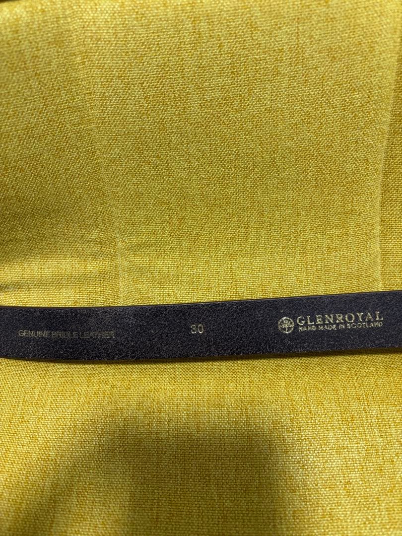 Glen 本革 ブライドルレザー ベルト 30