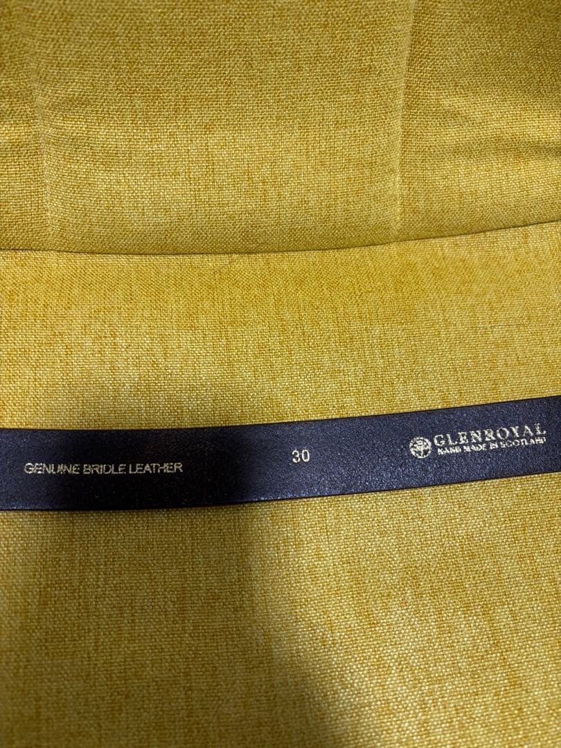 Glen 本革 ブライドルレザー ベルト 30