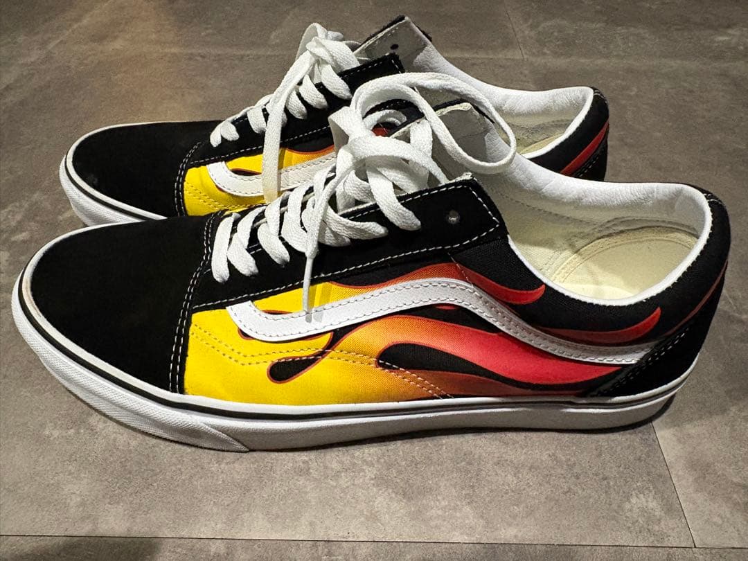 廃盤vansバンズオールドスクール/ファイヤーオーセンティックチャックテイラー