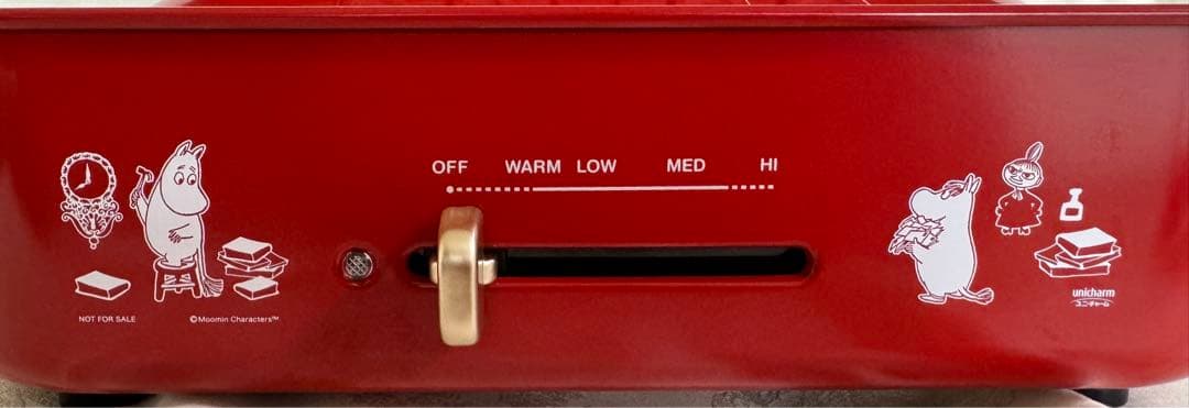 ブルーノBRUNO　ムーミン　コンパクトホットプレート BOE021 レッド
