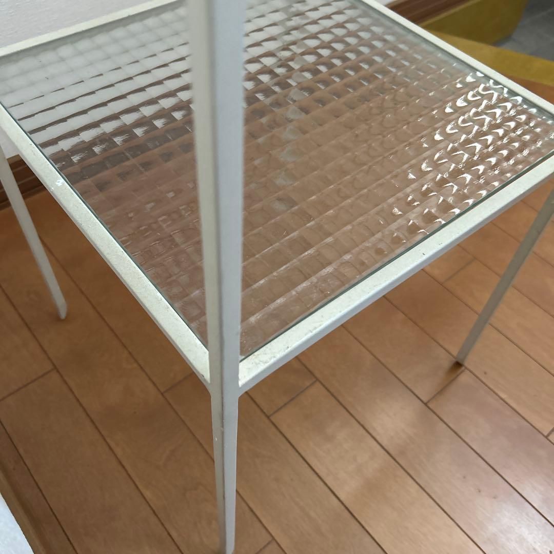 土*和様 本日限定お値下げ　アイアンシェルフ　デザインガラス