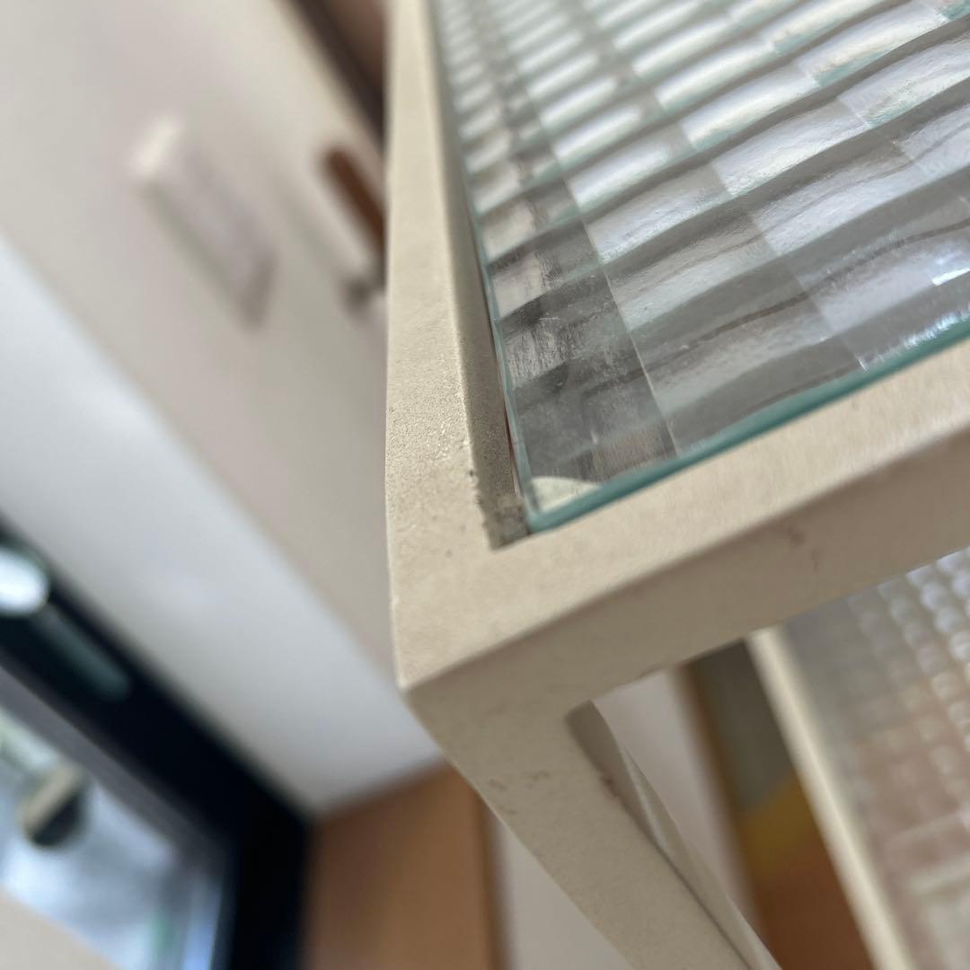 土*和様 本日限定お値下げ　アイアンシェルフ　デザインガラス